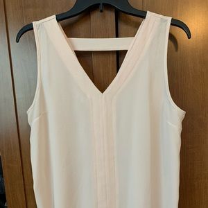 Soft pink tank style blouse
